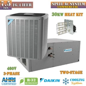 R32 Daikin 7.5 Ton Commercial Air Conditioning System 16.4 IEER 460V 3-Phase - Picture 1 of 9