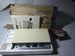 Vintage Realtone Reporter tragbares Tonbandgerät TR-7637 mit 4 Kassetten - Bild 1 von 10