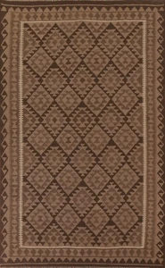 Nomadic Reversible Kilim Oriental Area Rug Wool Hand-woven Tribal Carpet 7'x10' - Picture 1 of 10