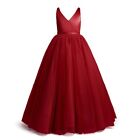 Girls Luxury Dress Princess Kids Pageant Party Evening Formal Wedding Gown