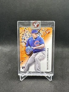 2022 Topps Pristine MANUEL RODRIGUEZ Orange Encased Refractor #'d 10/25 RC - Picture 1 of 2