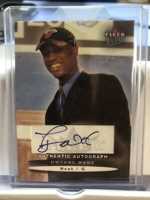 2003-04 DWYANE WADE Fleer Ultra Auto RC Rookie #075/ 250 Miami Heat HOF - Image 1 of 4