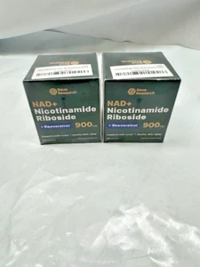 *LOT OF 2 *Reus Research NAD+Nicotinamide Riboside 900mg W/Resveratrol-Exp 11/26 - Picture 1 of 8
