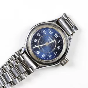 YEMA Club Orologio Vintage Donna Lady Watch Quadrante Blu Dial Blue - Foto 1 di 8