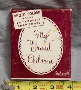 Stylecraft My Grandchildren Picture Frame Advertising Empty Box  - Picture 1 of 1
