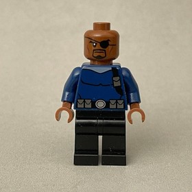 Lego Nick Fury Minifig Figure 76004 Ultimate Spider-Man Marvel Super Hero