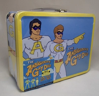Juego de 3 figuras SNL ACE & GARY The Ambiguously Gay Duo con lonchera bolsa SDCC SELLADO Foto 1 de 4