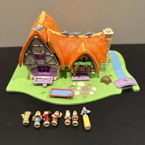 Polly Pocket Bluebird 1995 Biancaneve e i sette nani con figurine leggi - Foto 1 di 12