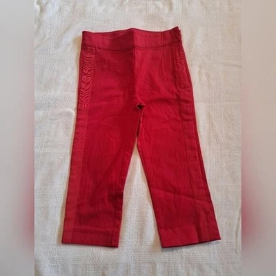 Pantalón Janie and Jack niña talla 4 rojo con elástico. Cremallera lateral, ajustable 2018 Foto 1 de 4
