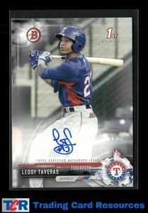 2017 Bowman #PA-LT Leody Taveras Paper Prospect Autographs Auto - Picture 1 of 2