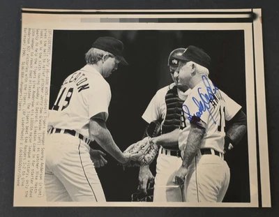 1990 SPARKY ANDERSON Signed Original Press Photo-HOF-REDS-DETROIT TIGERS-JSA - Image 1 of 4