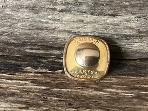 Antique Larter Back Hinged Collar Stud Rolled Gold Plate - Picture 1 of 8