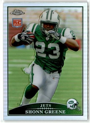 Shonn Greene RC New York Jets 2009 Topps Chrome Refractors #TC176 - Image 1 of 2