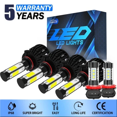 Para Nissan Quest 2004 2005 2006-2009 Bombilla LED haz alto/bajo + faro antiniebla Foto 1 de 4