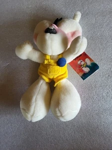 Diddl Maus Kuscheltier mit gelber Hose, ca 23 cm, weiß - Bild 1 von 7