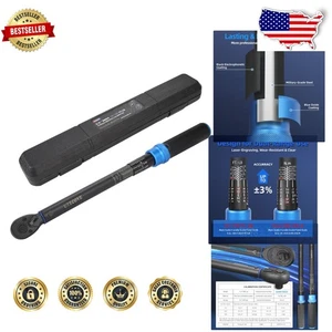 Llave dinamométrica Pro 3/8 Drive Click 10-100 ft.lb precisión de doble escala - Imagen 1 de 9