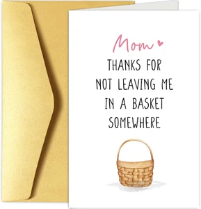Hilarious Mother'S Day Card from Daughter Son, Humor Mother'S Day Card for Mom, - Picture 1 of 6