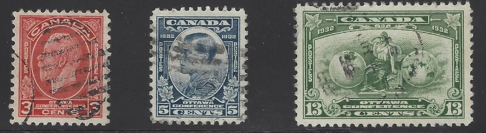 Canada Scott #192-194 Used Fine King Geoge Lot of Stamp - Image 1 of 1