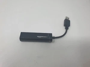 Amazon Basics USB 3.0 to 10/100/1000 Gigabit Ethernet Internet Adapter Genuine - Picture 1 of 8