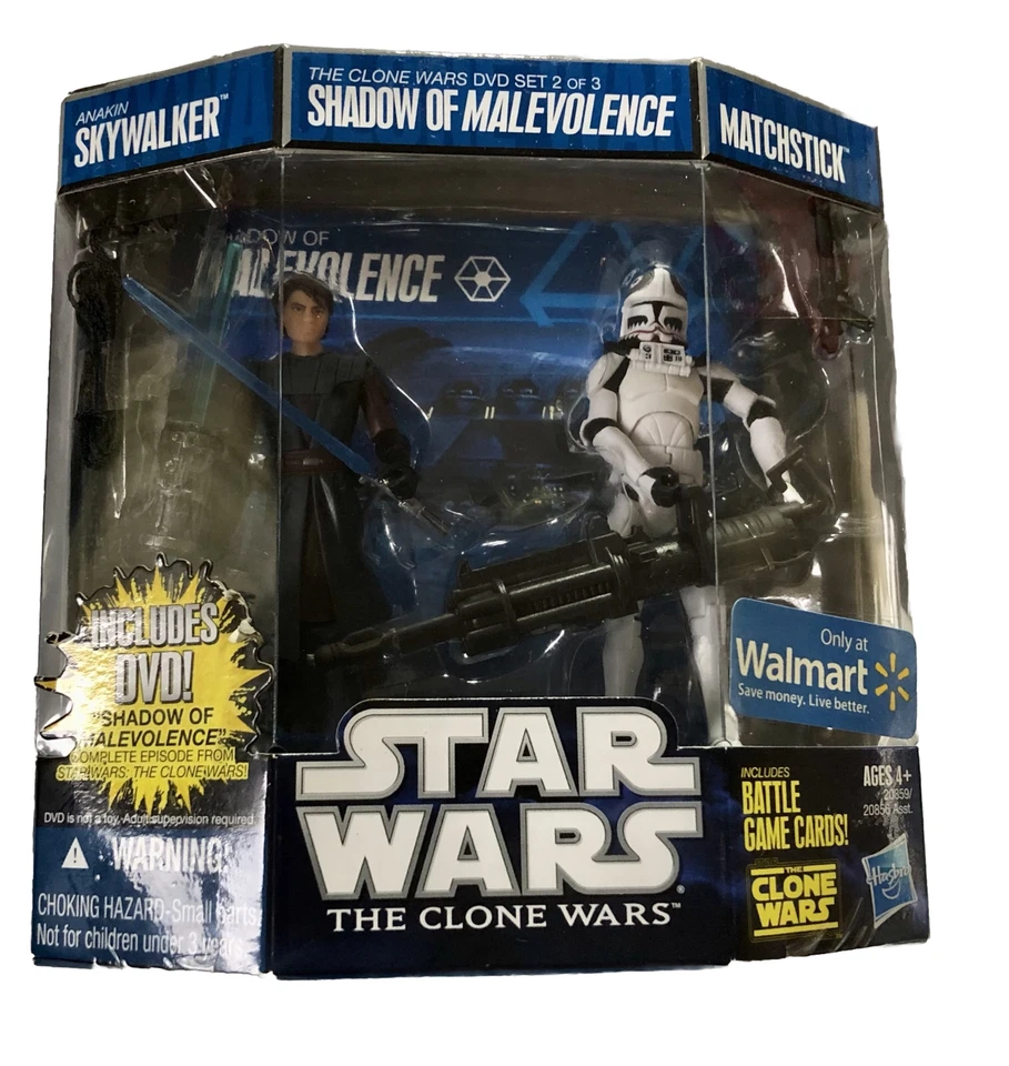 Star Wars Walmart Shadow of Malevolence Anakin Skywalker Matchstick 2 of 3 DVD