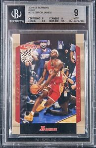 2004 LeBron James TOPPS BOWMAN GOLD #23 BGS 9 w/ 9.5 subs,.5 from Gem Mint prizm