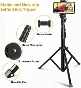 Soporte trípode de teléfono extensible inalámbrico de 62" palo para selfies portátil para teléfono - Imagen 1 de 10