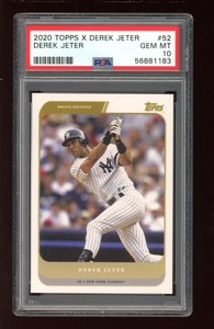 2020 Topps X Derek Jeter #52 Derek Jeter (PSA 10)
