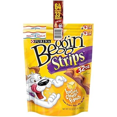 Beggin' Strips Dog Treats By Purina Bundle of 2 Lg. Bags (1) Bacon & (1) Bacon - Image 1 of 3