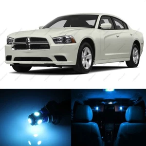 19 x Paquete de luces interiores LED AZUL HIELO para Dodge Charger 2011-2014 + HERRAMIENTA - Imagen 1 de 6
