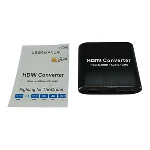 Estrattore Audio HDMI, 4K@60Hz HDMI a HDMI + Ottico Toslink SPDIF + 3.5mm AUX - Foto 1 di 7