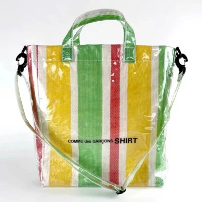 Borsa donna CDG Comme Des Garcons CAMICIA PVC tote bag borsetta tracolla messenger bag