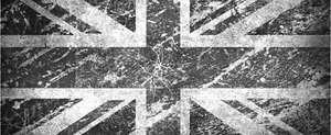 1 x UNION JACK NEGRO BLANCO GRIS 3 pies x 2 pies IMPRESIÓN FURGONETA CALCOMANÍAS PEGATINAS DESGASTADAS - Imagen 1 de 1