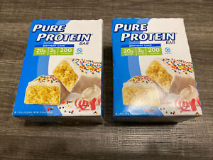 2 - Pure Protein Bar, Birthday Cake, 20g Protein, Gluten-Free 1.76 oz, 6 Ct