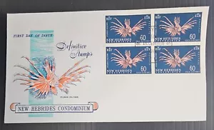 1967 New Hebrides Local Flora FDC 4 Stamps cd Vila - Bild 1 von 2