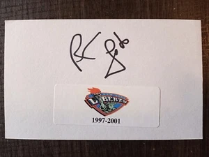 Rebecca Lobo UCONN Olympic WNBA Basketball HOF ESPN Signed 3x5 Index Card - Picture 1 of 1