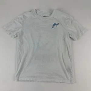 Old Navy Tshirt Boys Large 10/12 White Fish - Picture 1 of 9