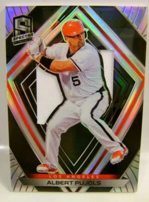 ALBERT PUJOLS #12 GAME USED RELIC PRIZM SPECTRA CHRONICLES  BASEBALL 2020 - Image 1 of 2