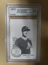 1985 Chong Modesto A’s Mark McGwire #17 Gem Mt 10 Oakland Athletics