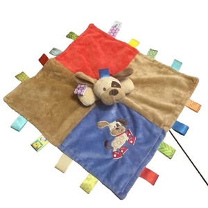 Mary Meyers Taggies Puppy Dog Security Blanket Buddie Lovey Sneakers Satin - Picture 1 of 5