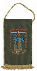 Bosnia CROATIAN DEFENSE COUNCIL- HVO, ZAPOVJEDNIŠTVO ZP ORAŠJE, WAR pennant ! - Picture 1 of 2