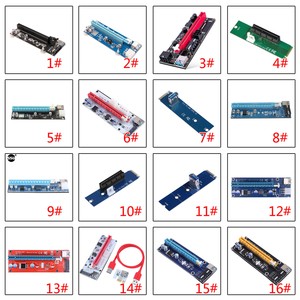 PCI-E 1Xauf 16X USB3.0 GPU Extender Riser Card Adapter Datenkabel Bitcoin Mining