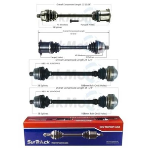 SurTrack CV Axle Shaft Kit Front and Rear For Audi - Picture 1 of 1