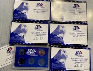 2002 United States Mint 50 State Quarters Proof Set - Picture 1 of 2