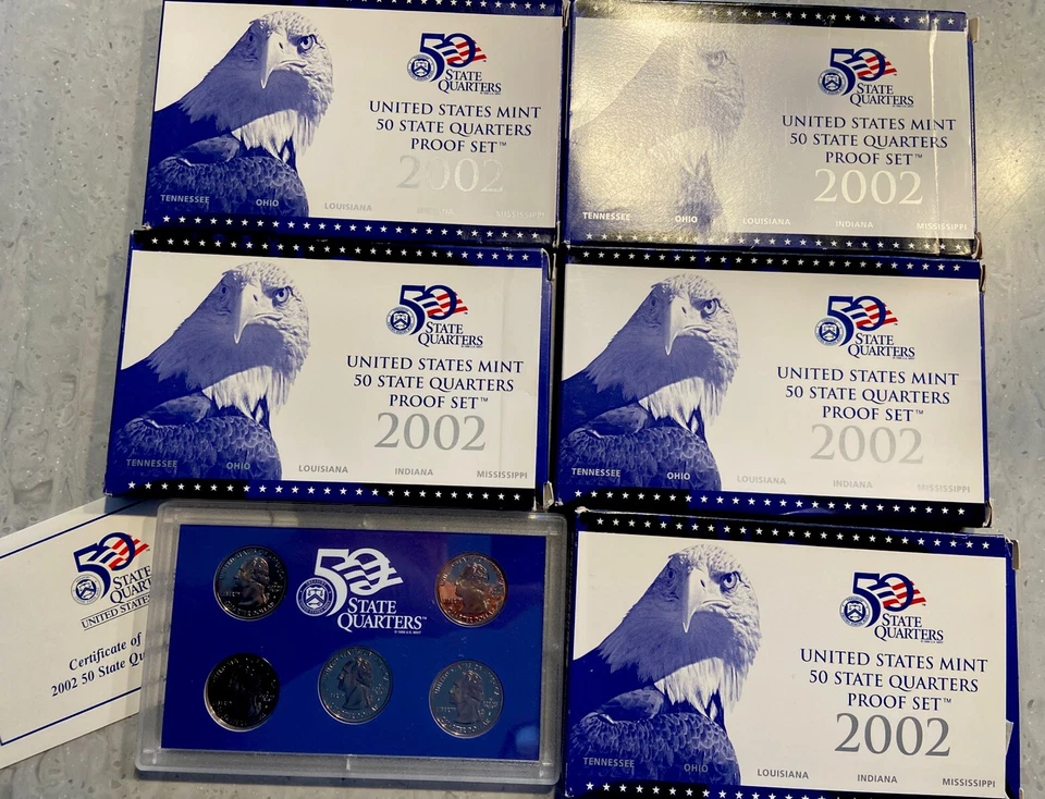 2002 United States Mint 50 State Quarters Proof Set - Image 1 of 2