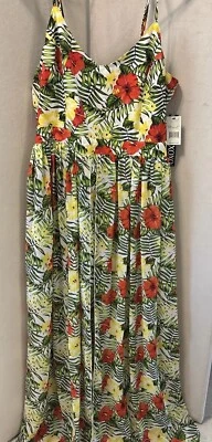 XOXO Spaghetti Strap Maxidress With  Shorts  Attached Sz Xl - Image 1 of 4