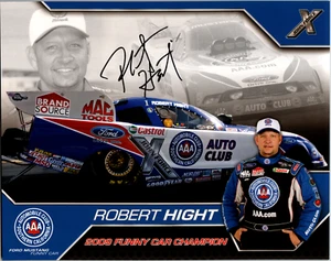 Robert Hight Hand Signed 8x10 Cardstock 2010 NHRA Nitro Funny Car Dragster - Picture 1 of 2