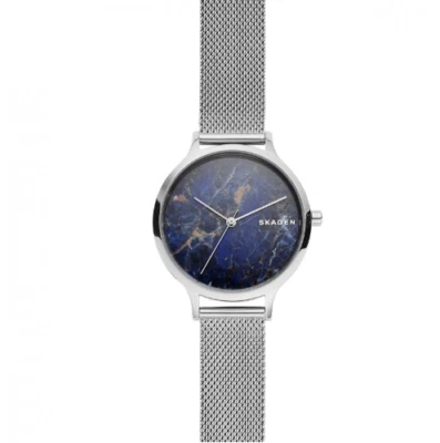 Skagen Quartz Watch Analog Stainless Bracelet Steel Blue Silver SKW2718 New - Image 1 of 2
