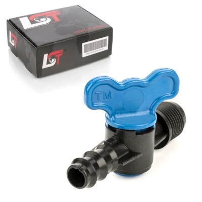 Absperrhahn Verbindungsstück Bewässerungssystem Schlauchkupplung Ø 16x1/2 mm - Bild 1 von 4