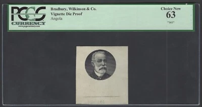 Angola Vignette Die Proof Francisco de Oliveira Chamico Used on date 1921 P55-61 - Image 1 of 2