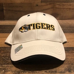 Missouri Tigers Hat Strapback Cap Mens Beige NCAA College Football Mizzou NWOT - Picture 1 of 11